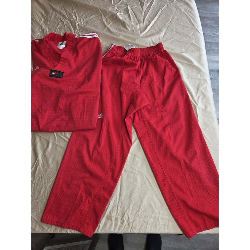Adidas World Taekwondo Championship Uniform Dobok Red Size 5